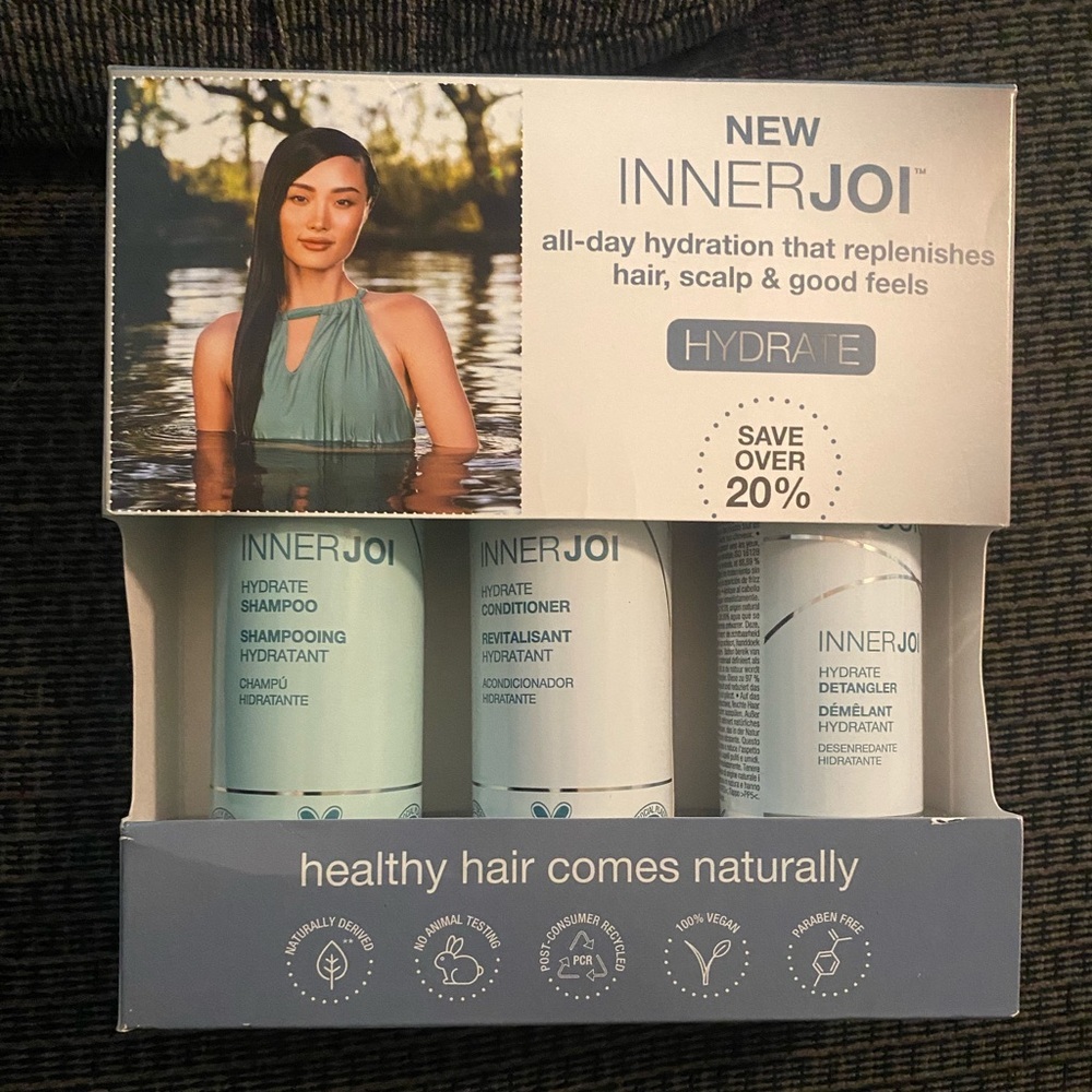 Joico InnerJoi Hydrate Shampoo and‎ Conditioner Set - Blue and White